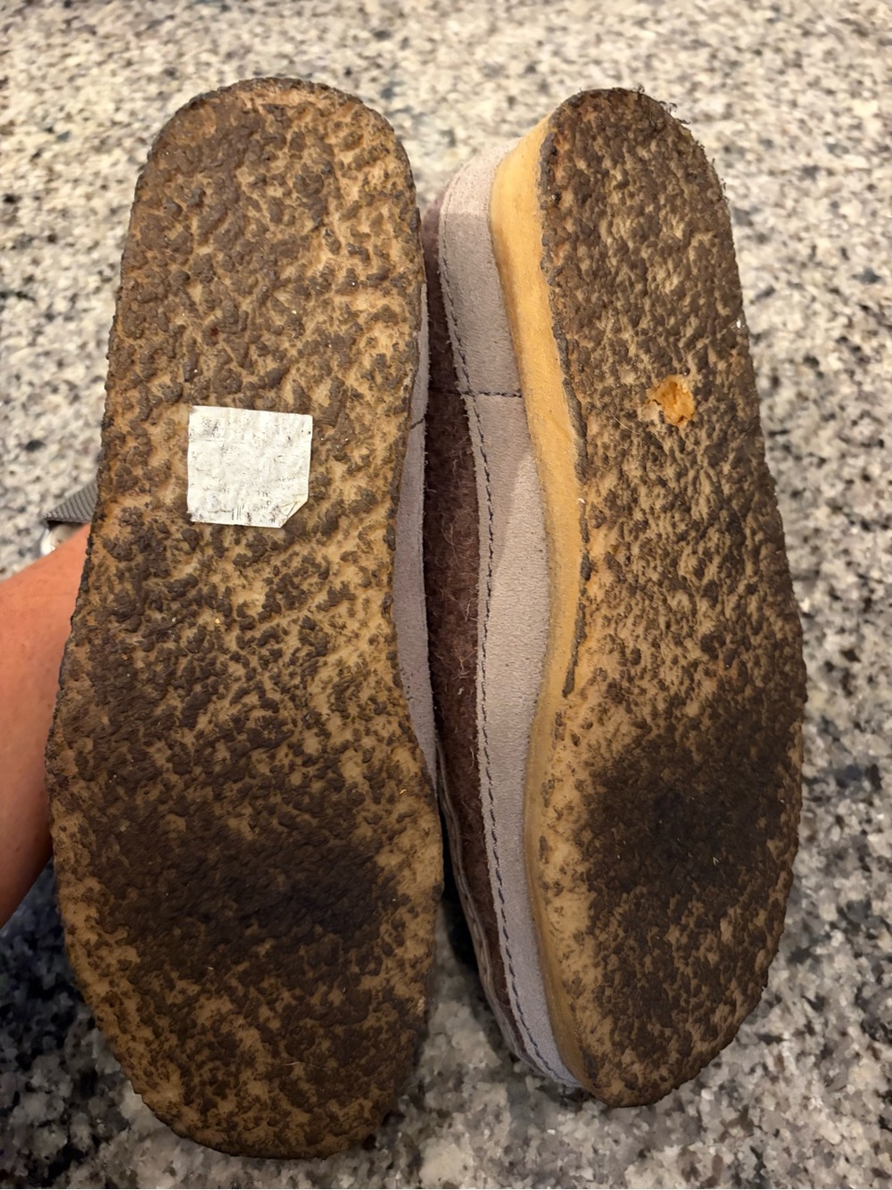 Clarks Men’s Chukka Boots in Beige and Brown - Picture 6 of 6